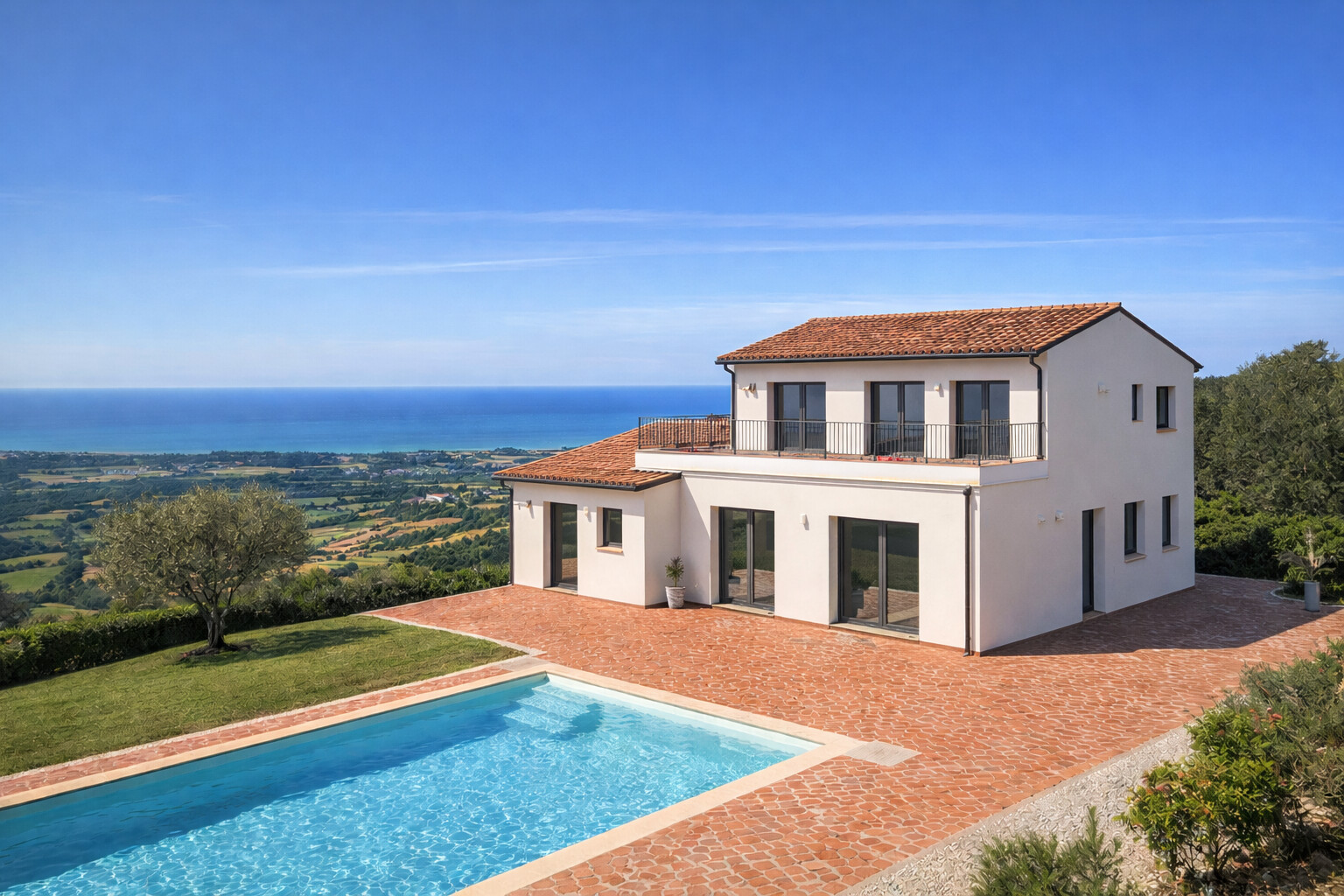 GUARDISTALLO - Latest newly built villa with garden and private pool