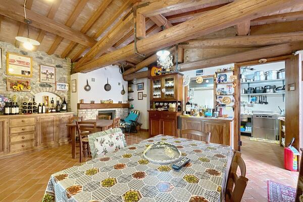 Farmhouse with five apartments, swimming pool and restaurant