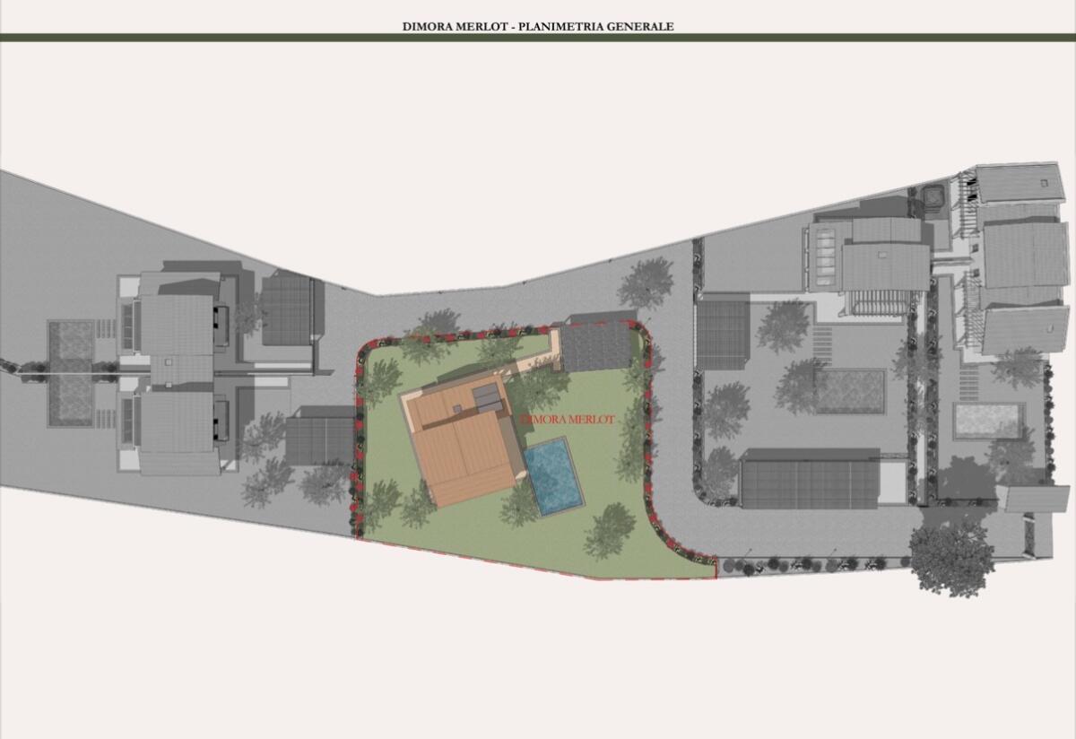 Ground plan for Bolgheri - Newly built villa with swimming pool and private garden, energy class A4